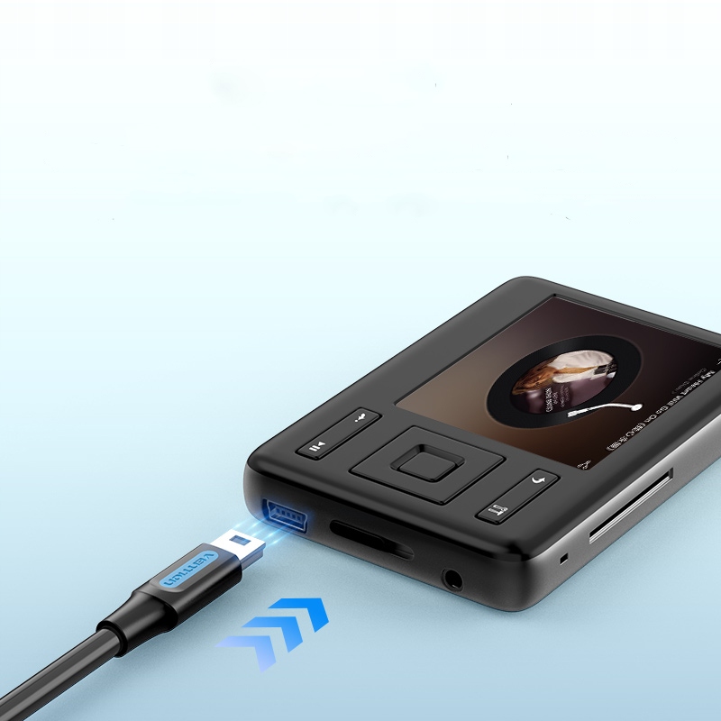 VENTION Kabel USB 2.0 -> Mini-B USB - Dł. 0,25m Kolor czarny