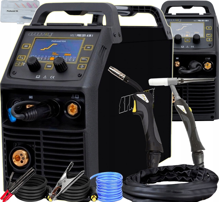 Invertorová Svářečka Migomat Spartus Multipro 201 4V1 Synergie 230V 200A