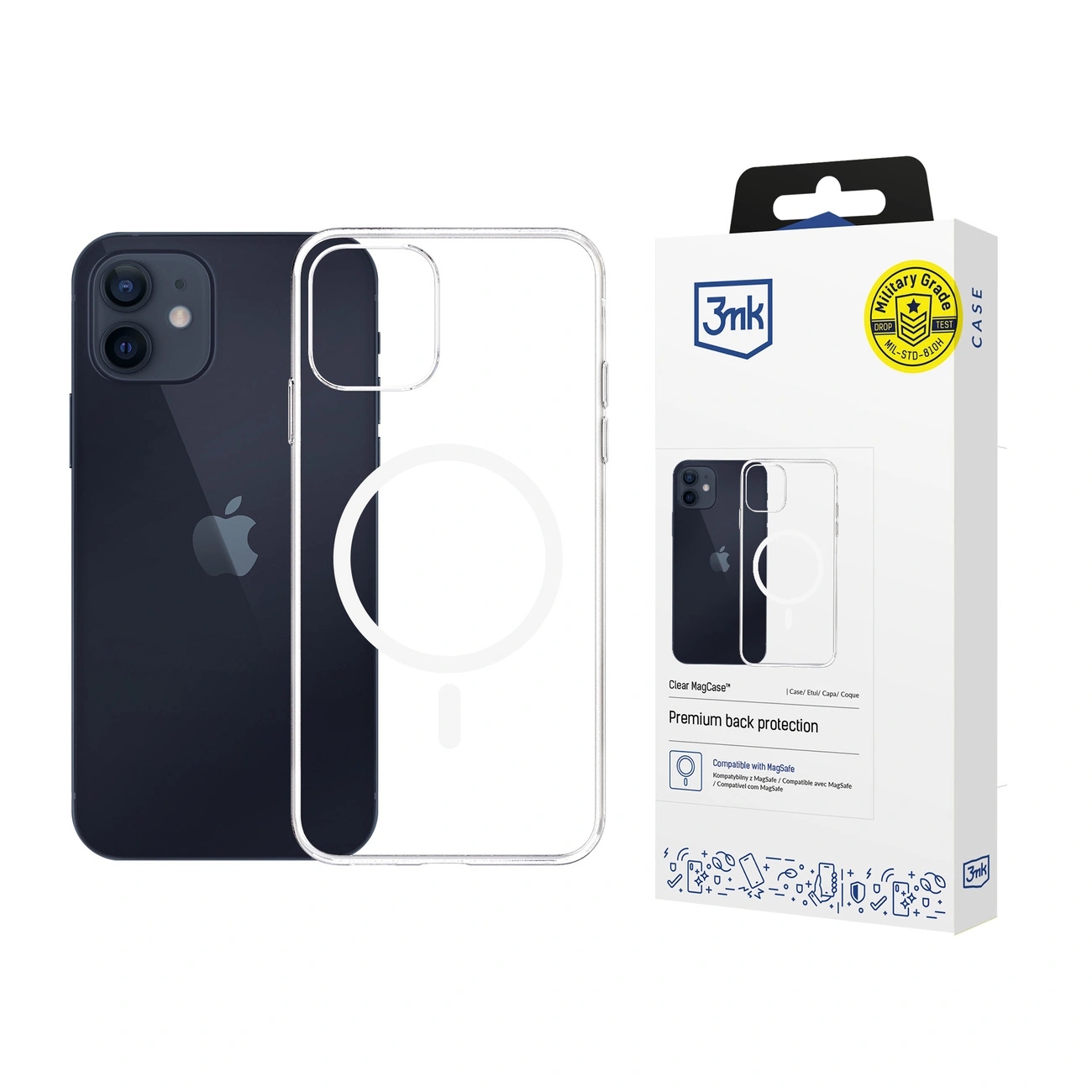 Etui 3mk Clear MagCase na Apple iPhone 12/12 Pro przezroczyste