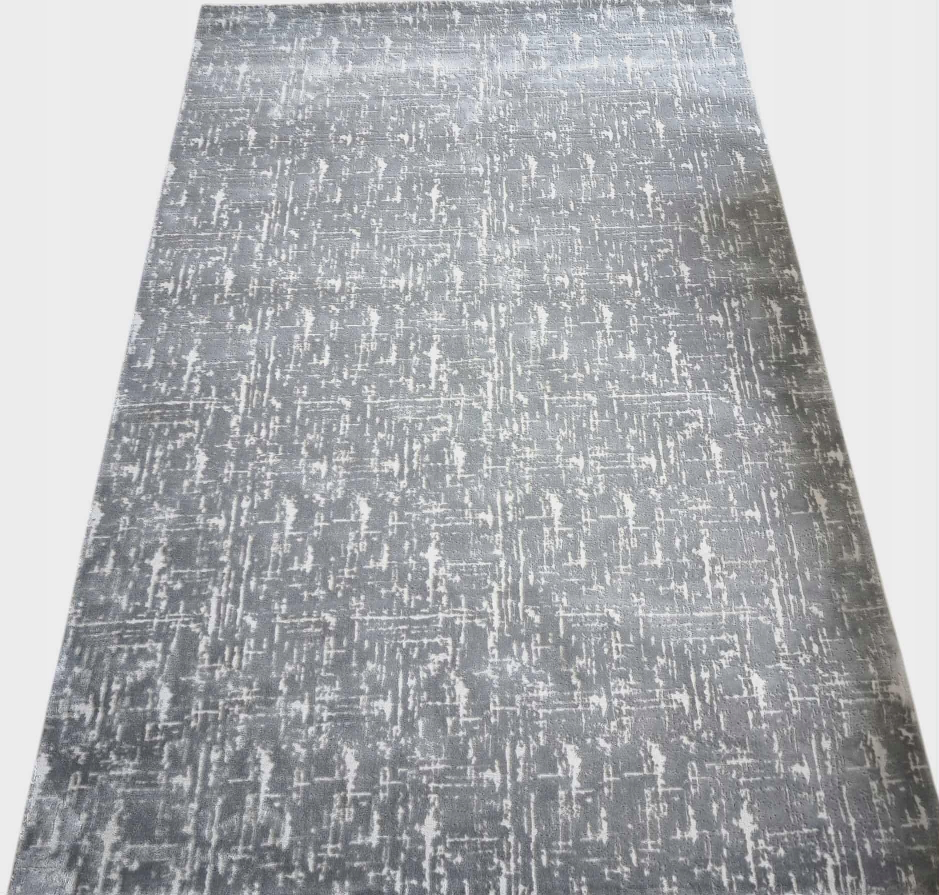 Koberec do obývačky 160 x 230 cm, loftový vzor s plyšovými štetinami, kvalita