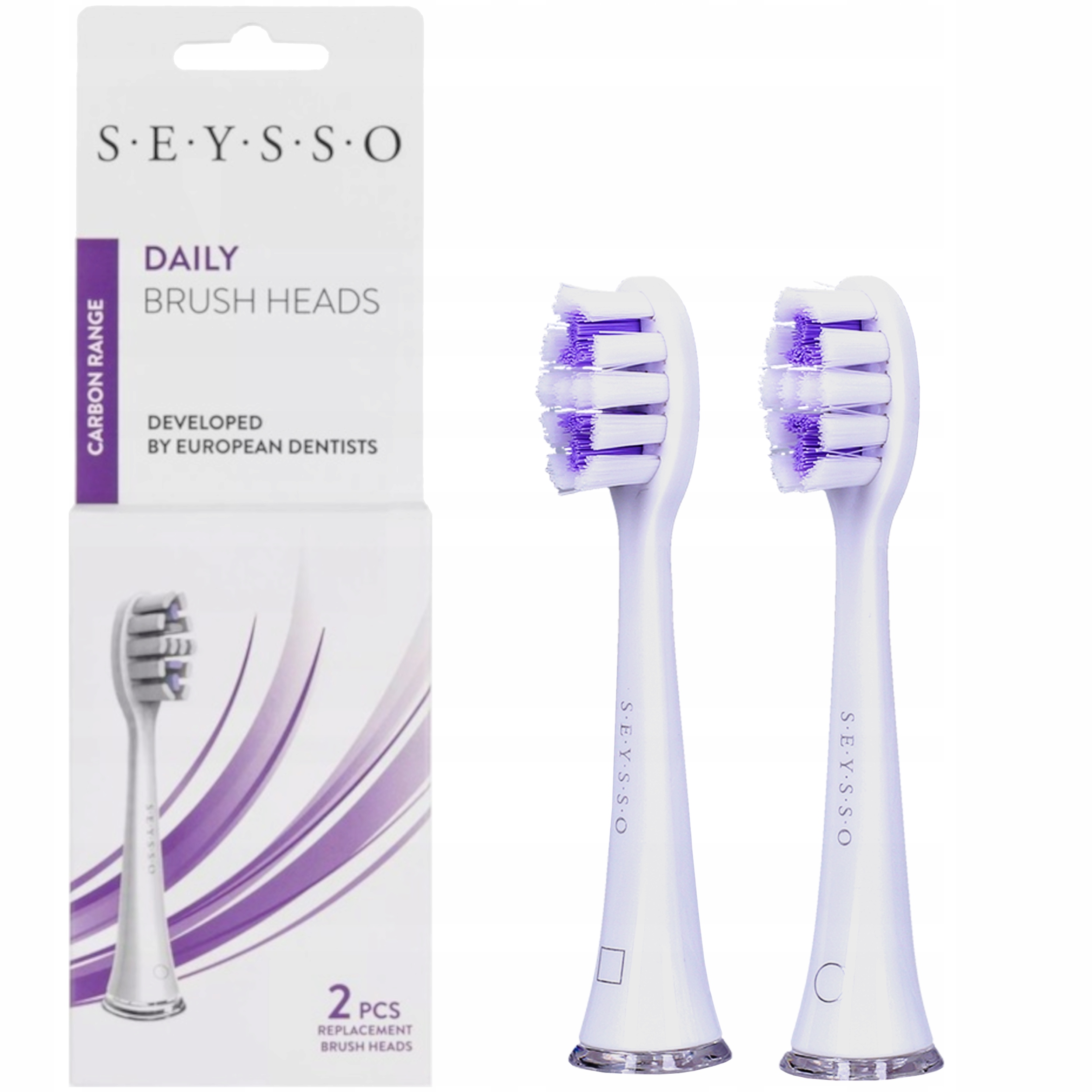 

Seysso białe końcówki Daily do szczoteczki Basic