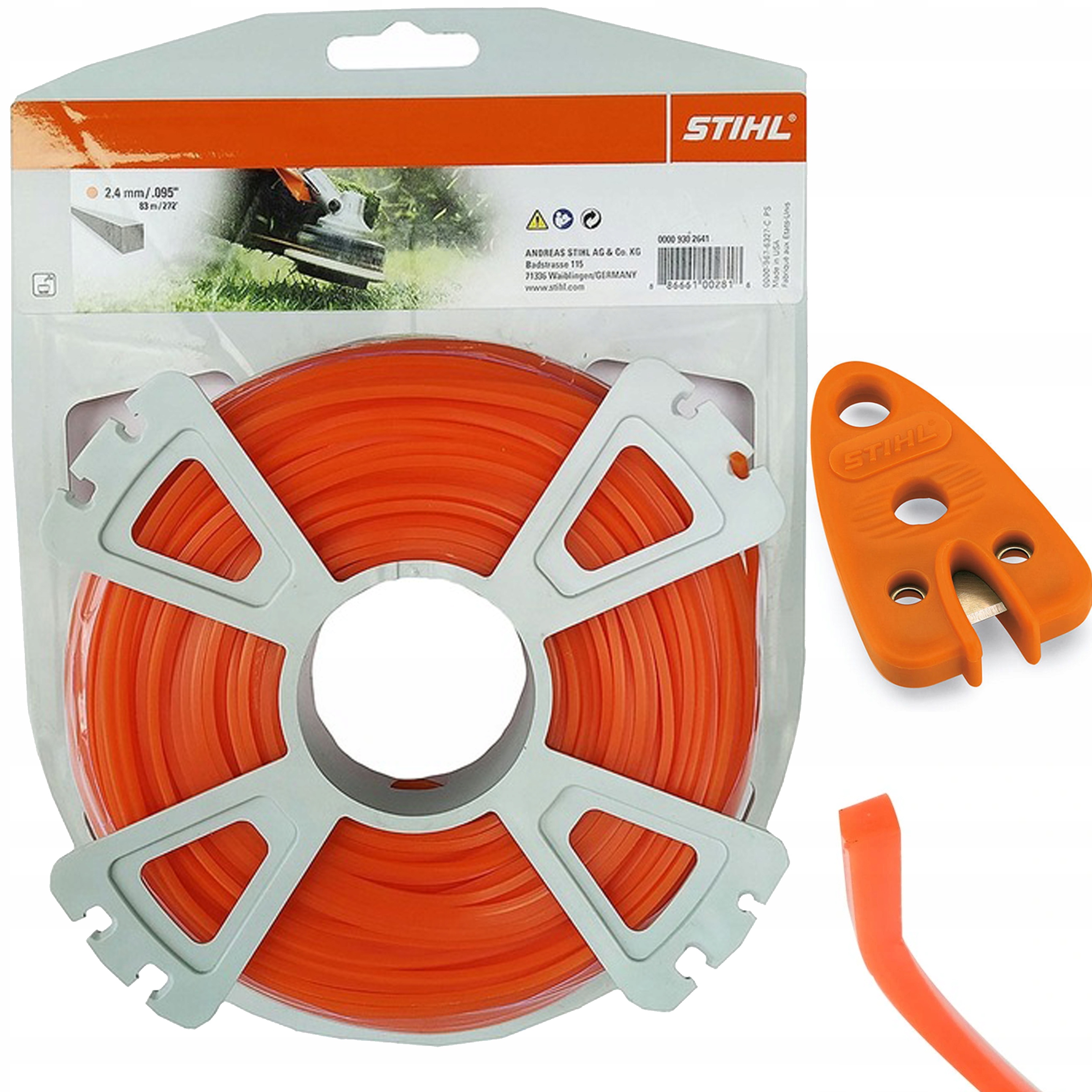 KWADRATOWA ŻYŁKA STIHL do kos 2.4 mm szpula 83m