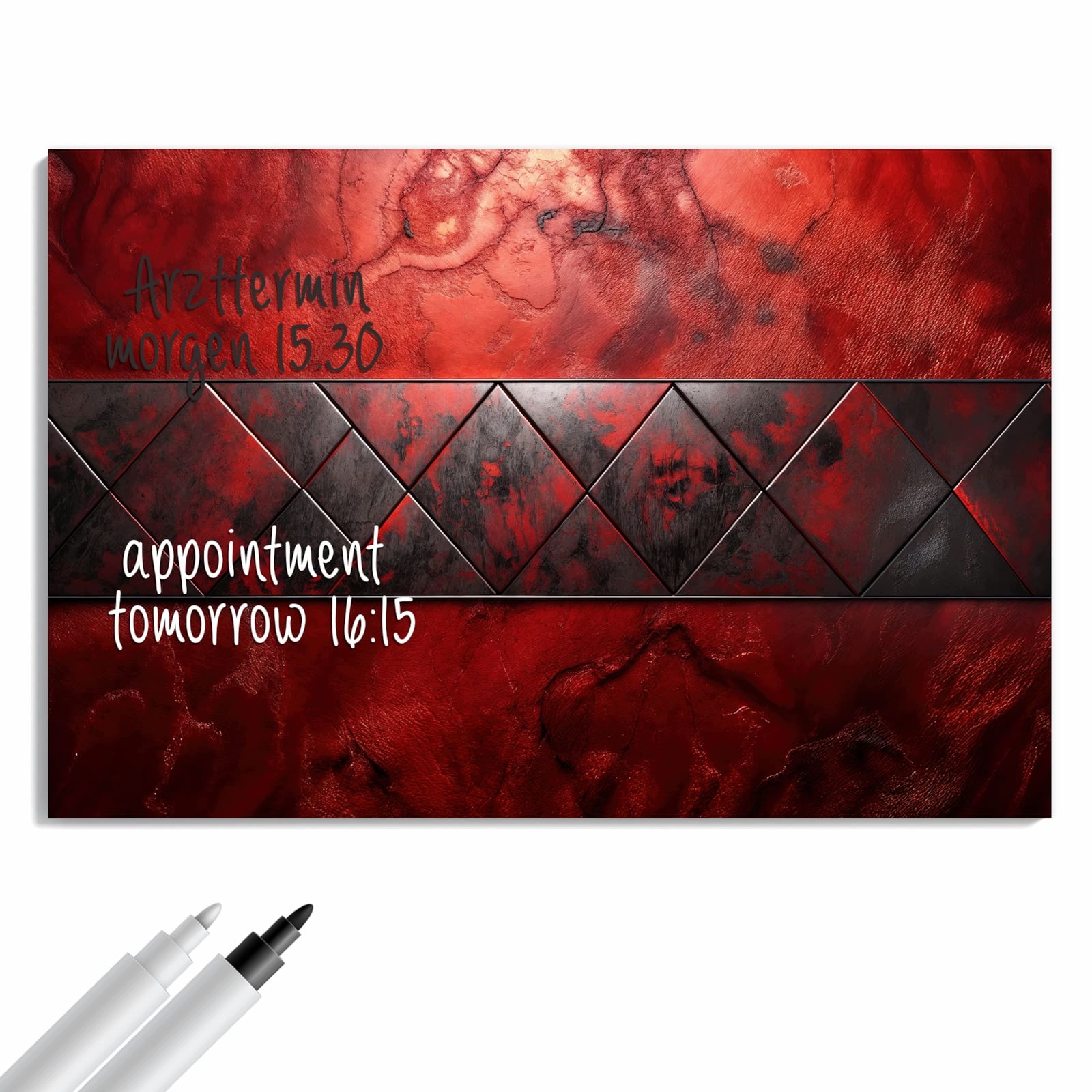 Magnetická tabule Tmavé Vzor Stěna 90 × 60 cm