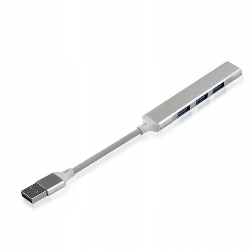 Adapter Hub Reverse 3xUSB 2.0+1xUSB 3.0 biały/srebrny