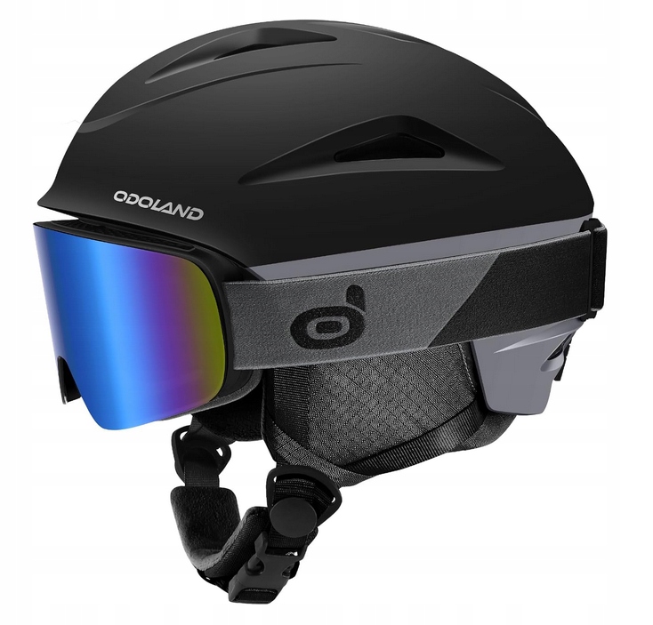 Odoland Kask narciarski z goglami z 10 otworami wentylacyjnymi r.S 54-56 cm