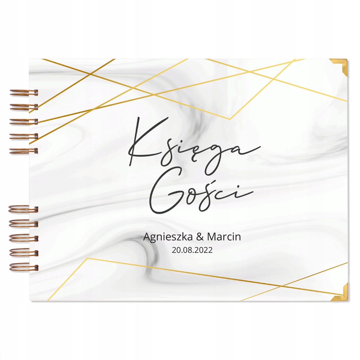 Księga Gości Ślub Wesele MINIMALISTYCZNA 100 stron