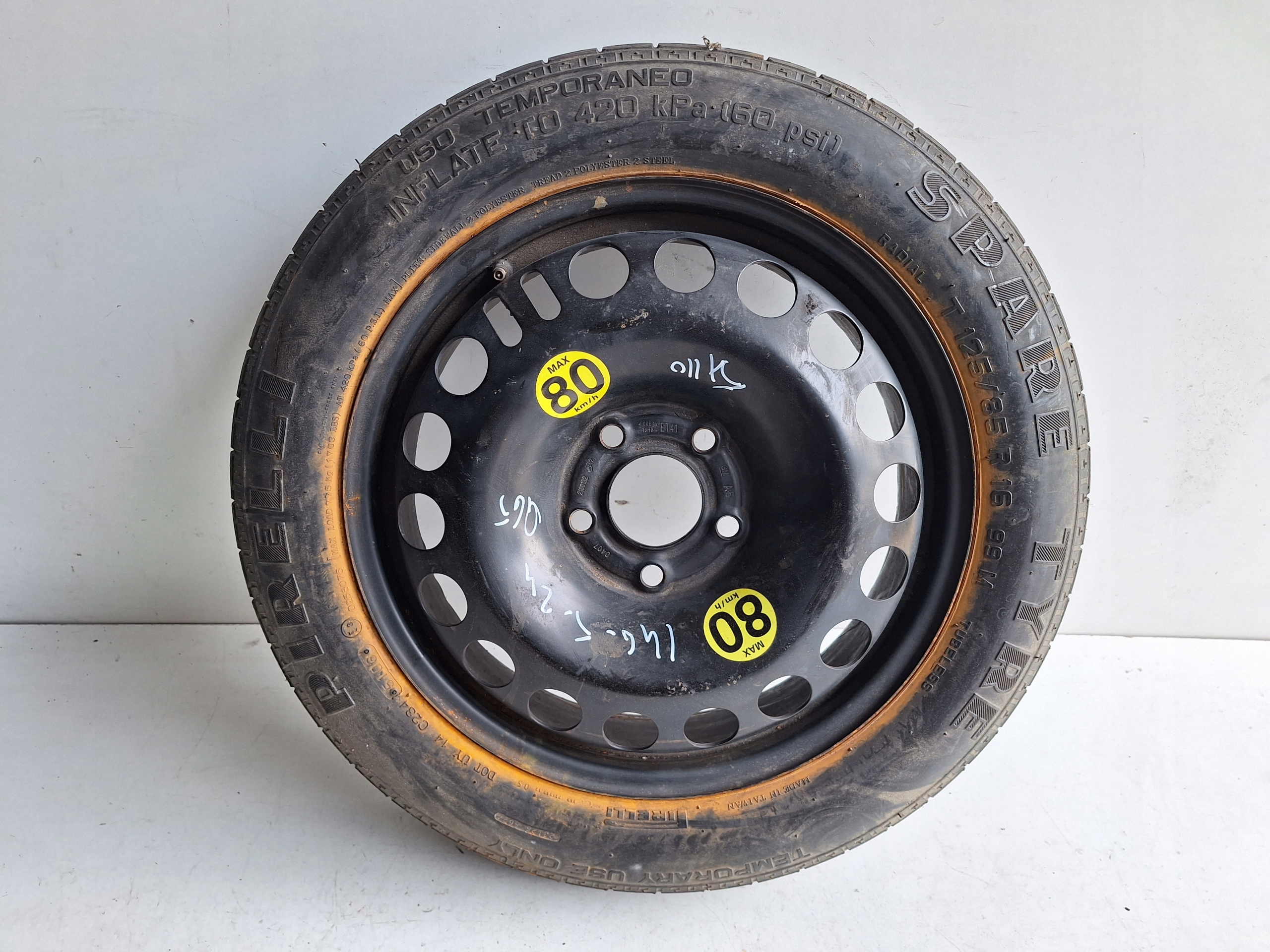 OPEL 5X110 wheel spare 125/85 R16