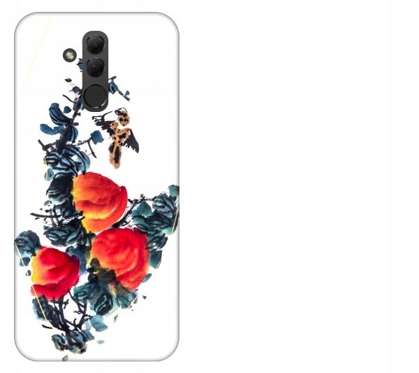 

Etui pokrowiec Huawei Mate 20 Lite Kwiaty akwarela