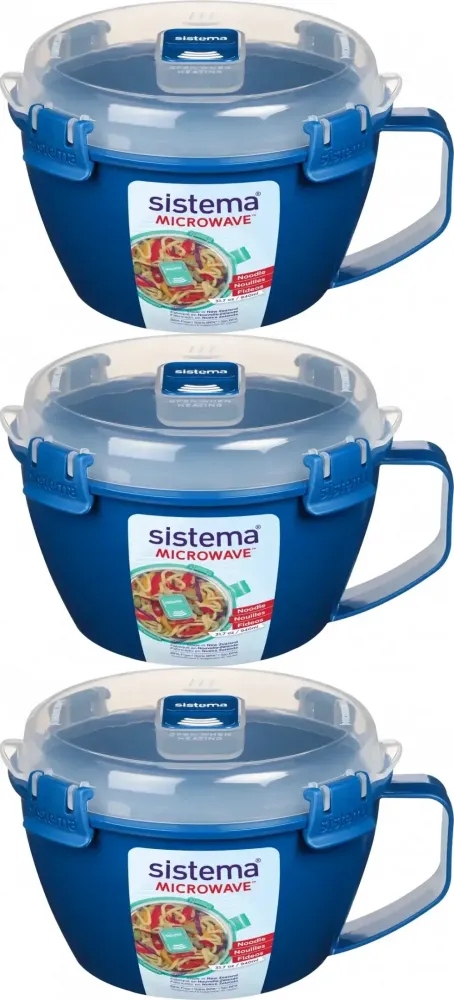 Sistema Pojemnik kociołek obiad 940ml mix kolorów x3