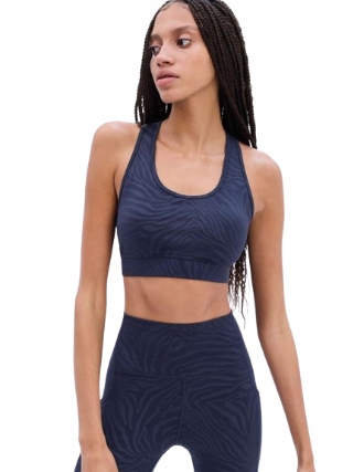 GAP BIUSTONOSZ SPORTOWY STANIK GRANATOWY SIŁOWNIA FITNES BIEGANIE FIT L 40