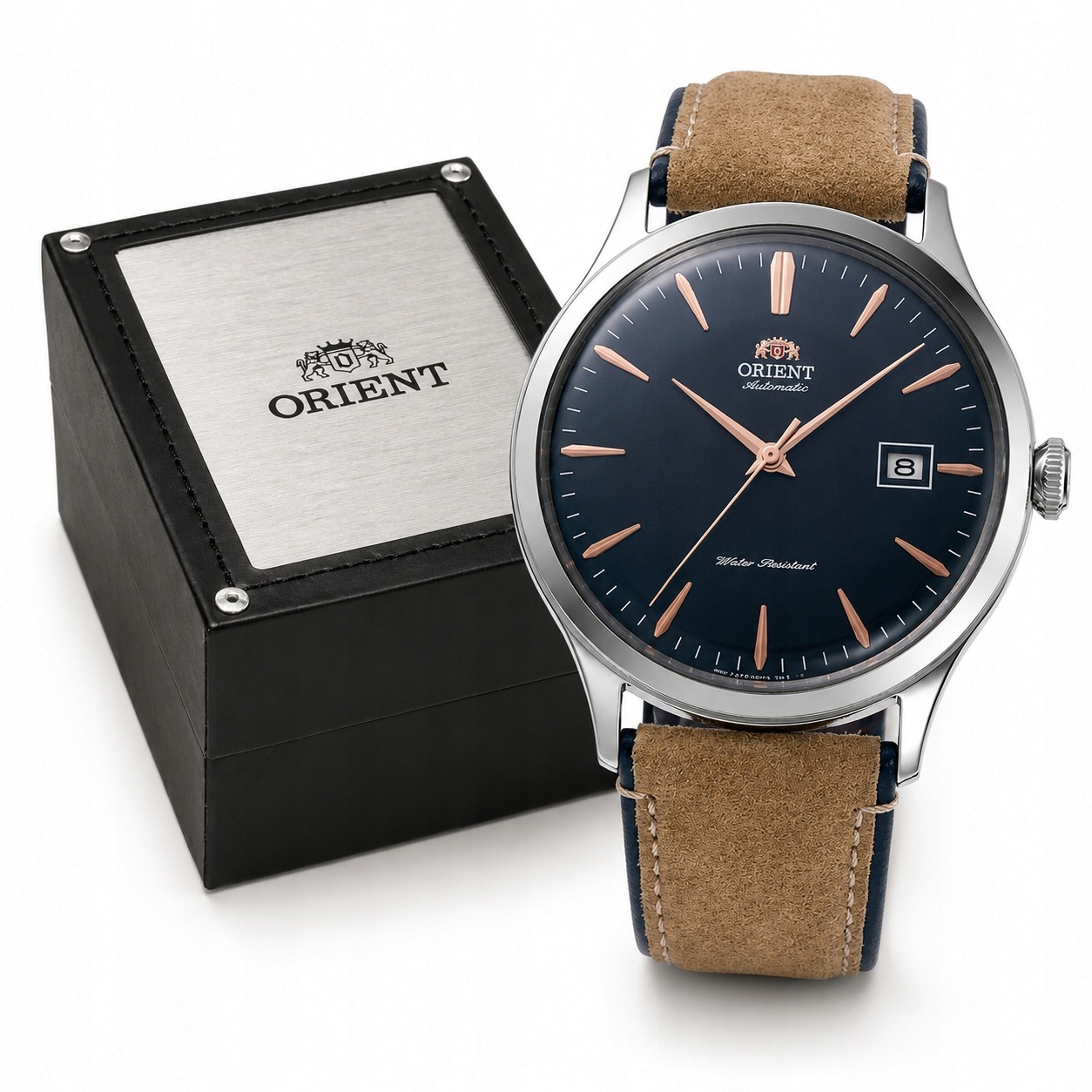 Pánské Hodinky Orient Automatic RA-AC0P02L30B Modré Datumovka