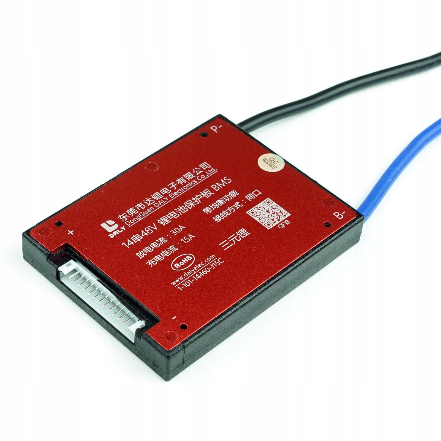 Moduł ładowania BMS 14S 30A 51.8V balanser IP67 ws