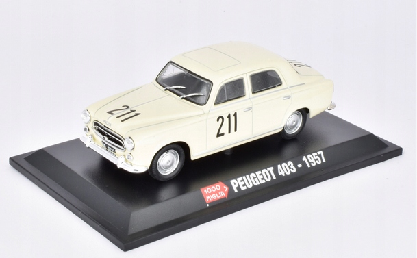 Peugeot 403 1957 Mille Miglia 1:43