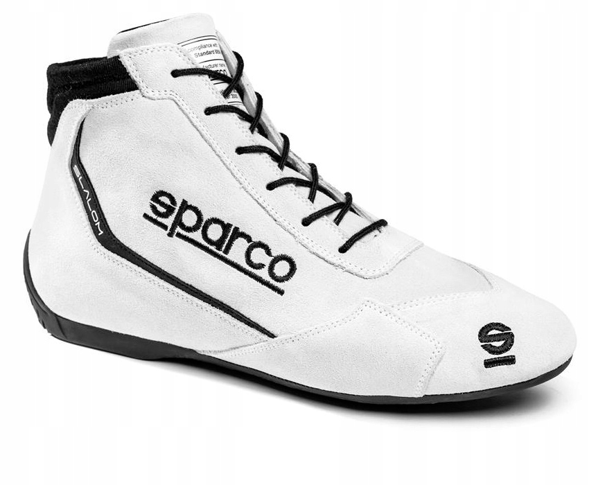 Rallyové boty Sparco Slalom homologace Fia 8856-2018 bílé vel 38