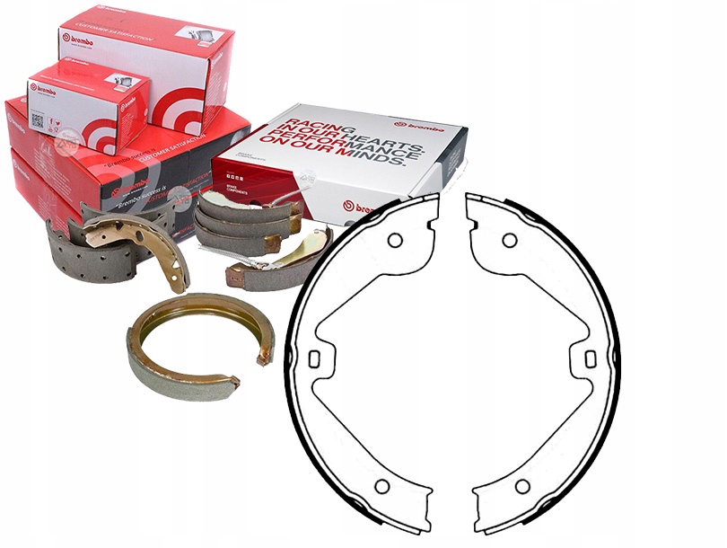 BREMBO КОМПЛЕКТ СКОБ ГАЛЬМІВНИХ 95535292500 Shu68