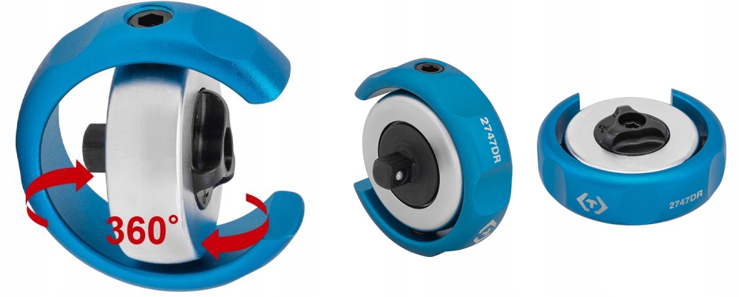 

Grzechotka Pokrętło 1/4 Mini Bity King Tony 360st.