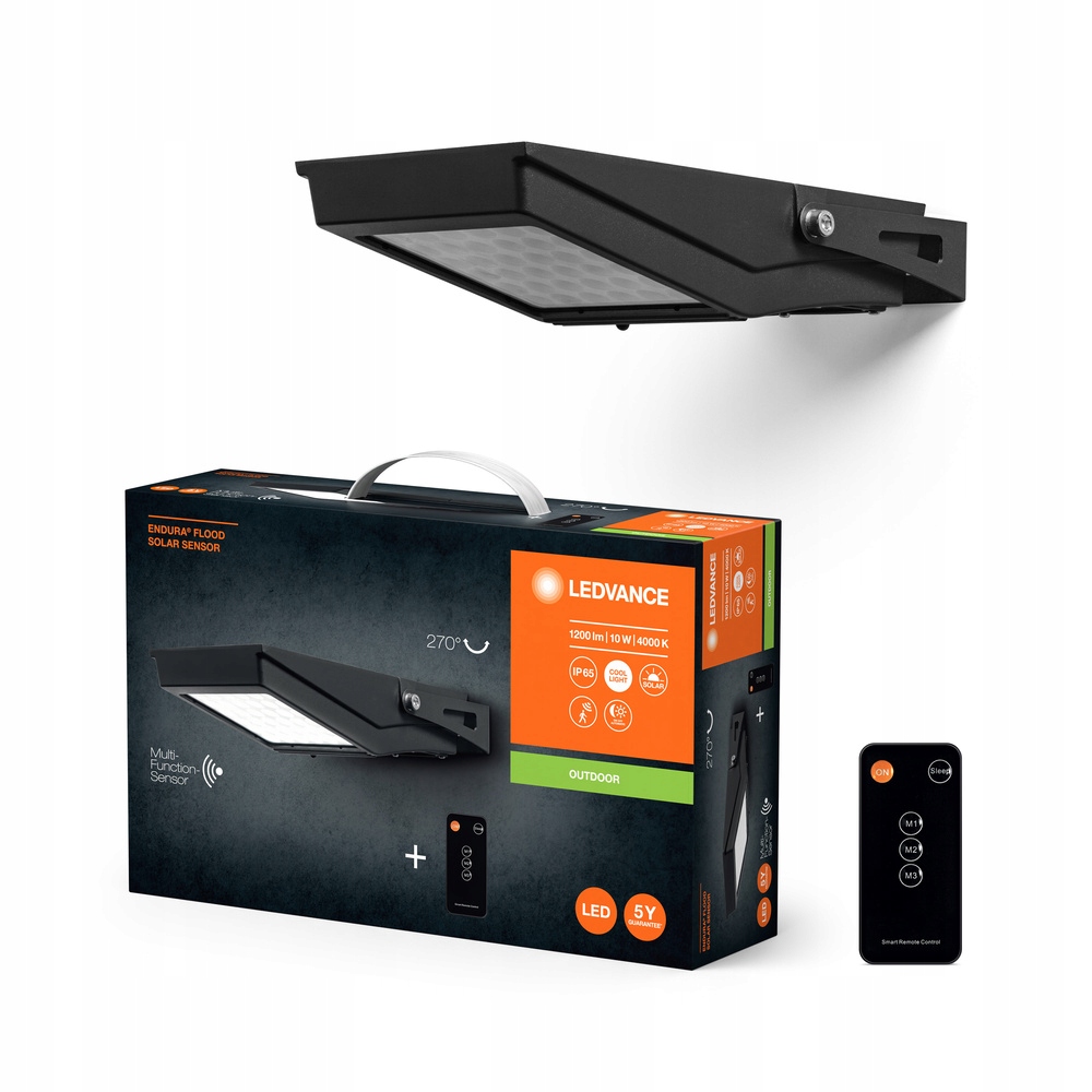 Vonkajšia záhradná lampa Led 10W 4000K IP65 s snímačom pohybu