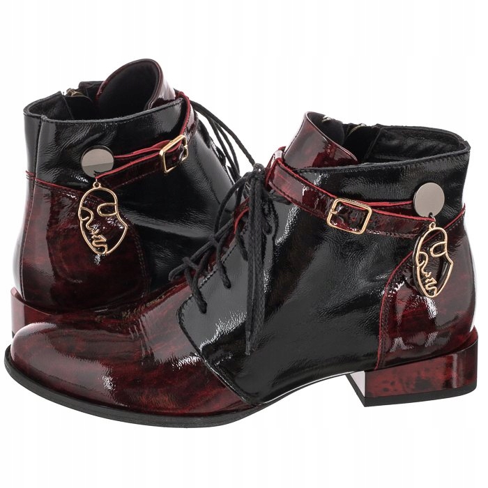 

Buty Damskie Trzewiki Maciejka Bordowe 5743A-23