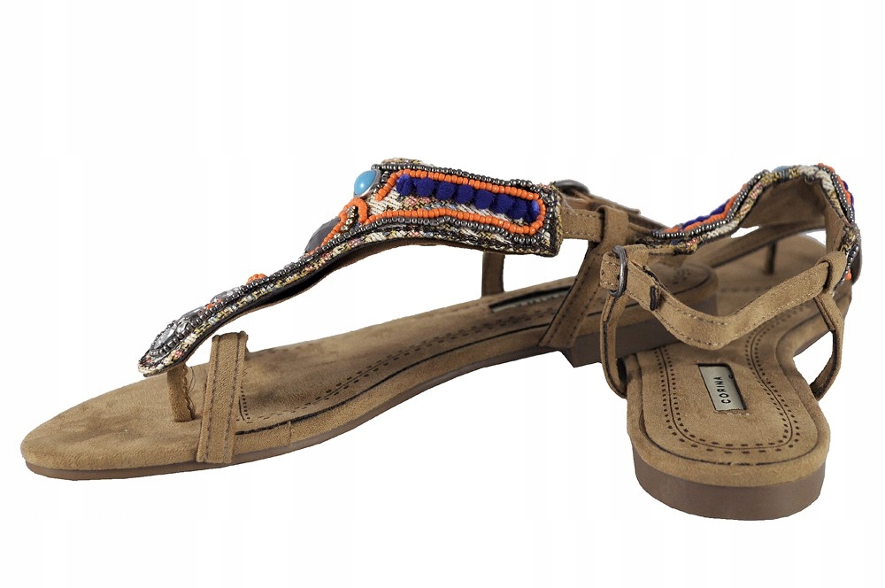 Sandały Japonki CORINA 8475 Brąz R-38 WYPRZEDAŻ ! Marka inna