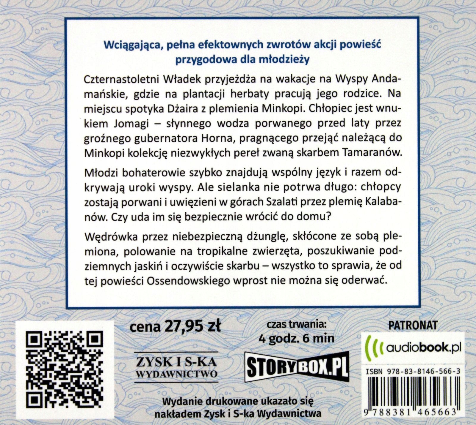 SKARB WYSP ANDAMAŃSKICH - ANTONI FERDYNAND OSSENDOWSKI [AUDIOBOOK] Stan opakowania oryginalne