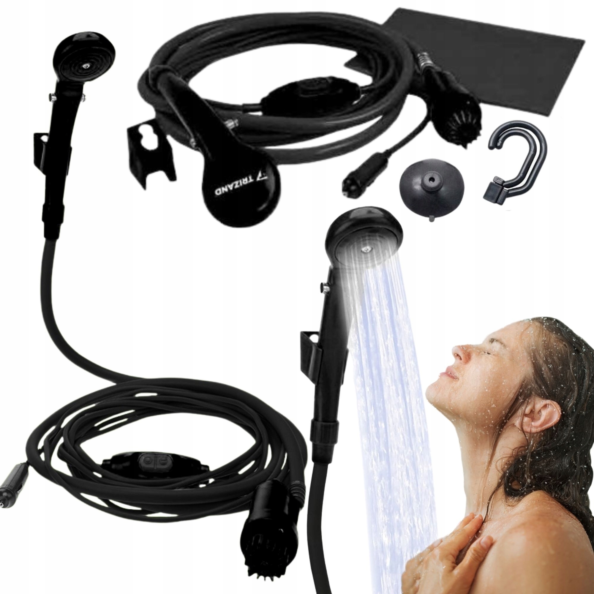 Sprcha 12V Kempingová Sprcha Do Auta Elektrická Turistická Pumpa