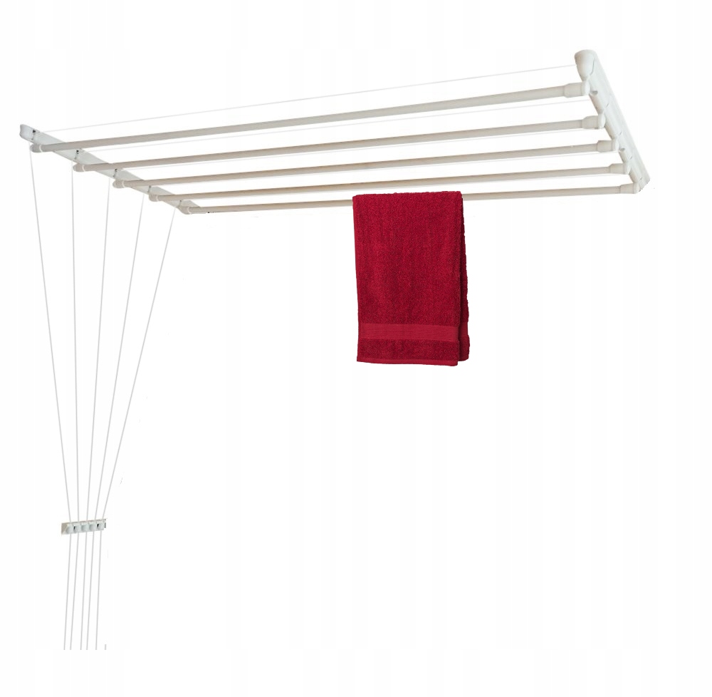 

Suszarka Sufitowa Łazienkowa Stal 5 Prętów- 120 cm