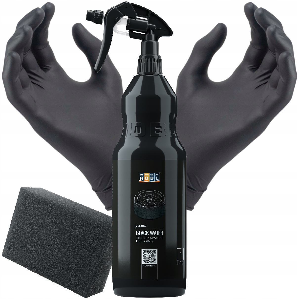 Adbl Black Water 1L Czernidło Dressing Do Opon Aplikator Zestaw Ochrona