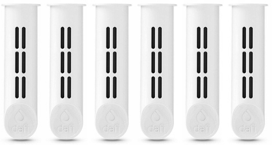 6 filtrów do butelki Dafi SOFT i SOLID białe