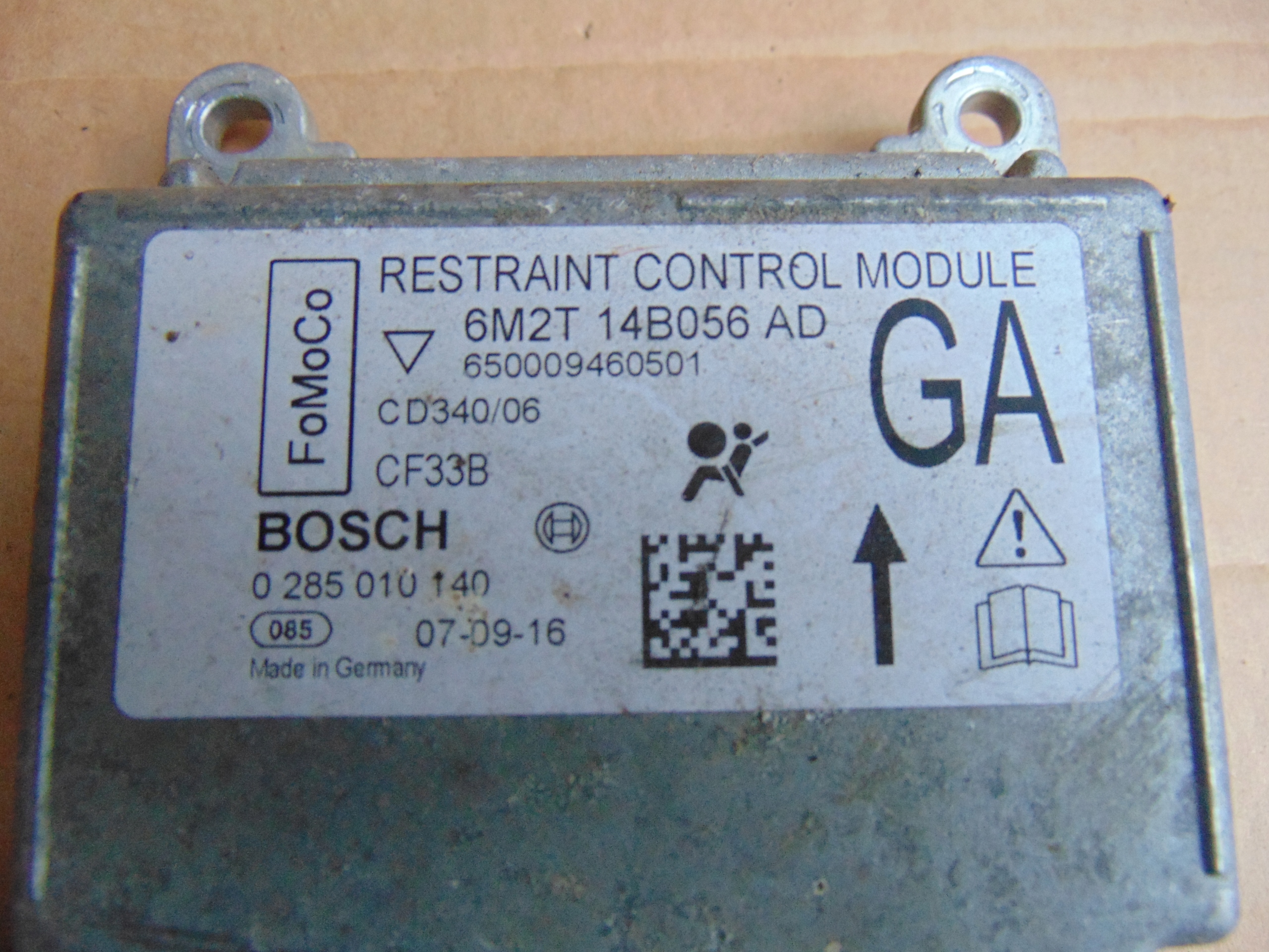 MODUŁ SENSOR AIRBAG PODUSZEK FORD GALAXY MK3 Numer katalogowy części 6M2T-14B056-AD
