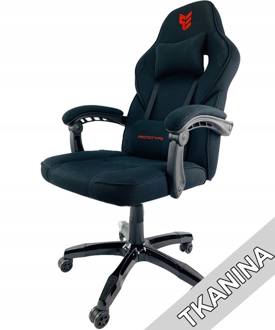 Otočné křeslo k psacímu stolu Titan Black Fabric Basic Prototype