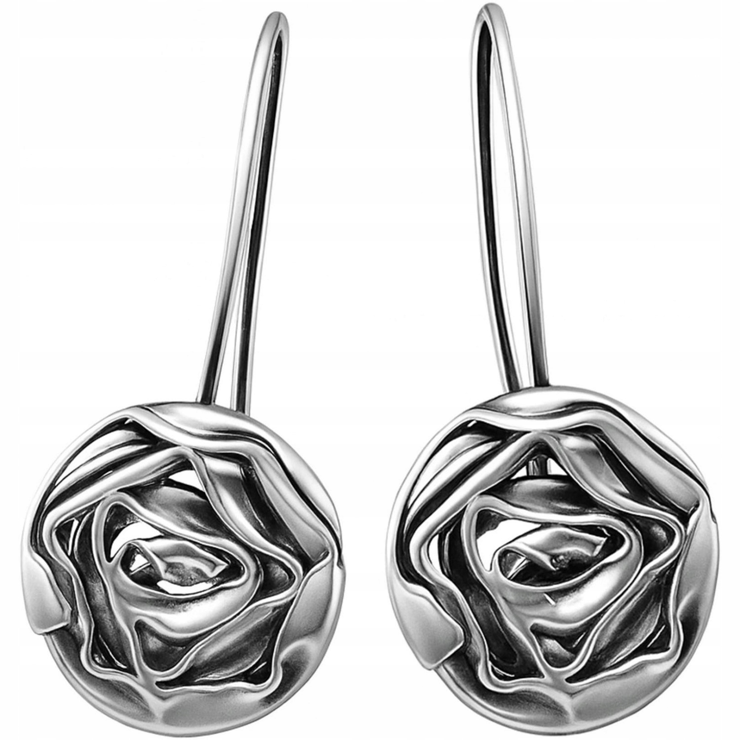 Dámské Náušnice Harf stříbro 925 květina