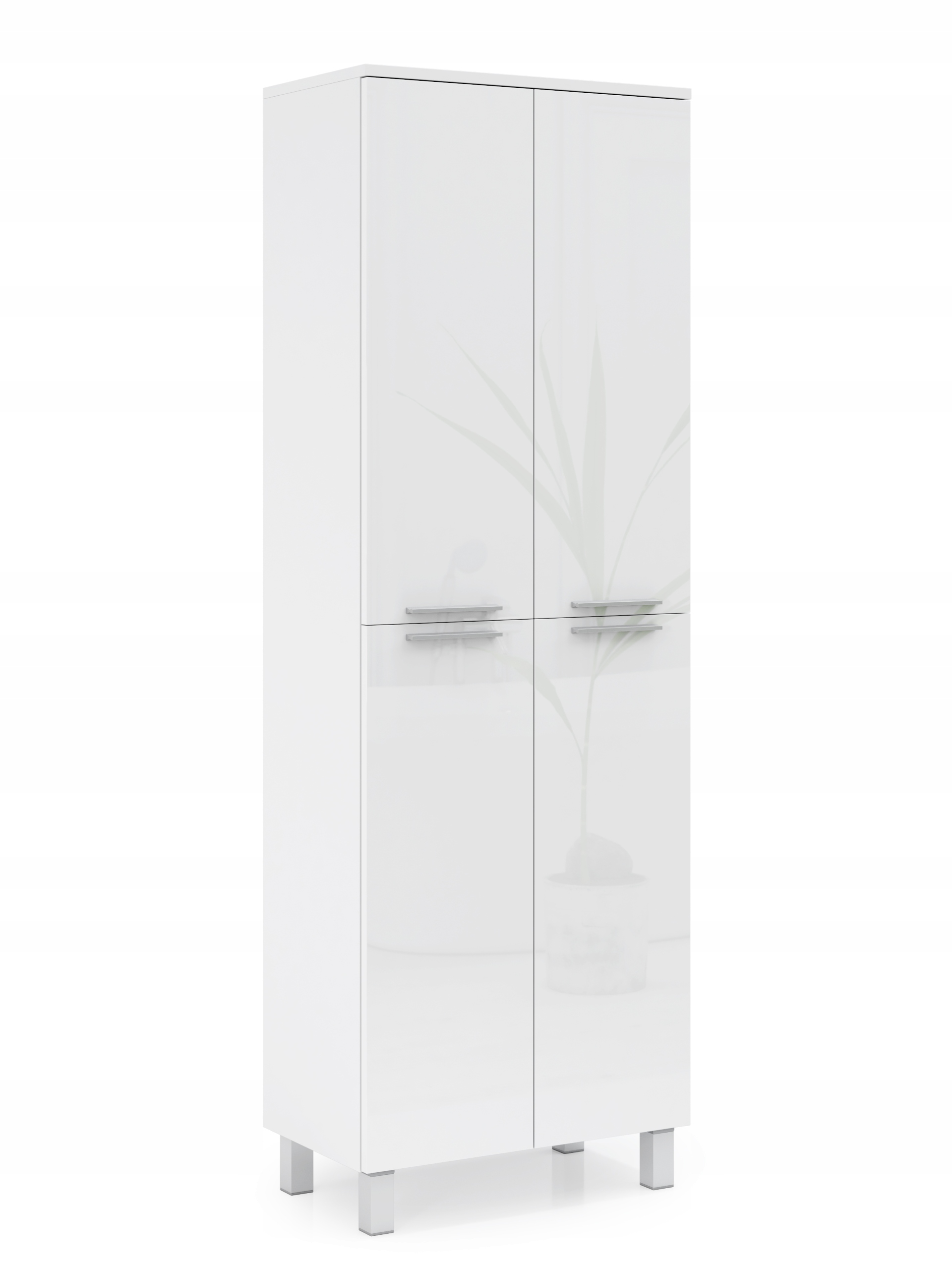 SZAFKA ŁAZIENKOWA SŁUPEK WYSOKI 60CM BIAŁY POŁYSK Marka inna