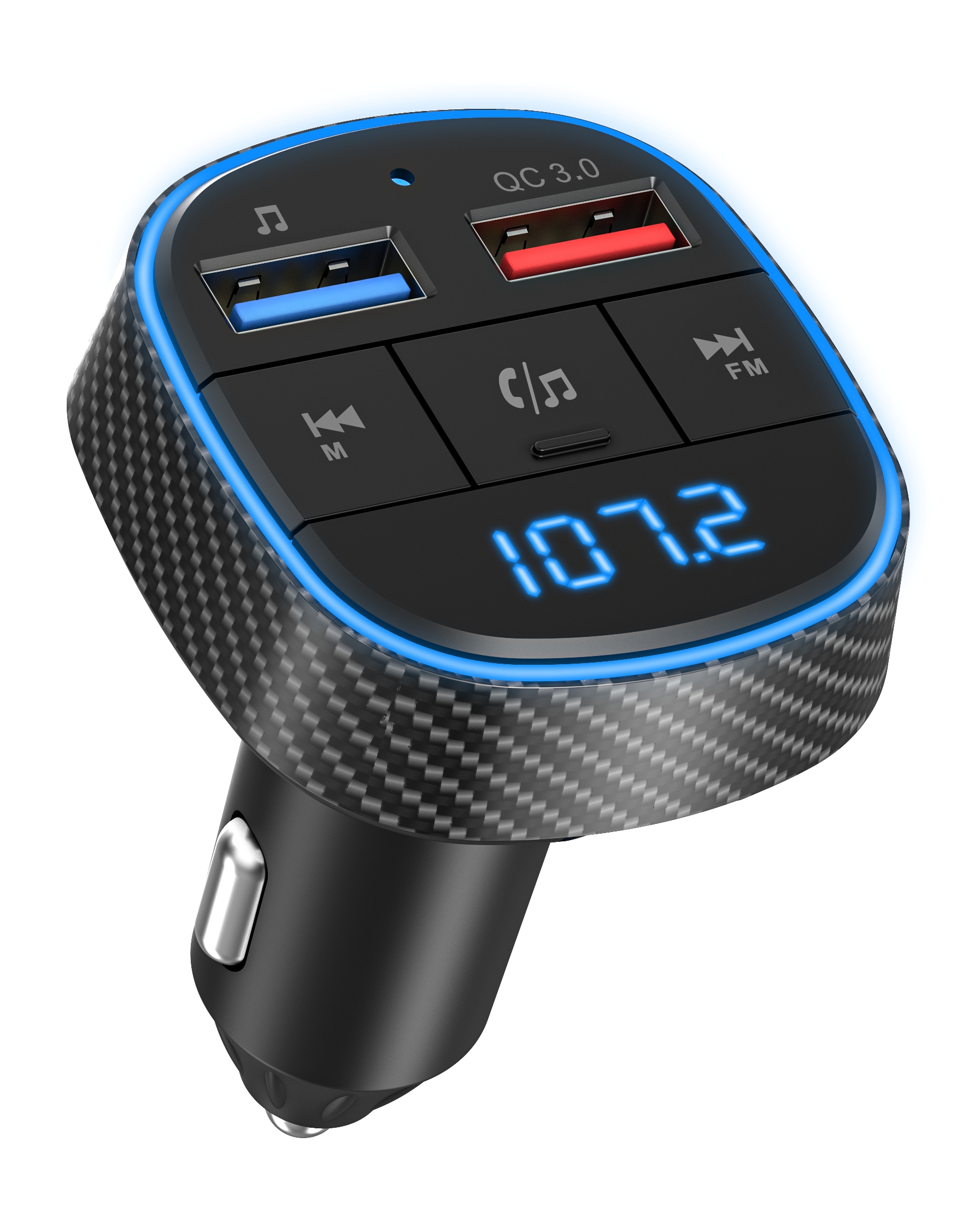 Transmiter FM BT z ŁADOWARKA USB Bluetooth