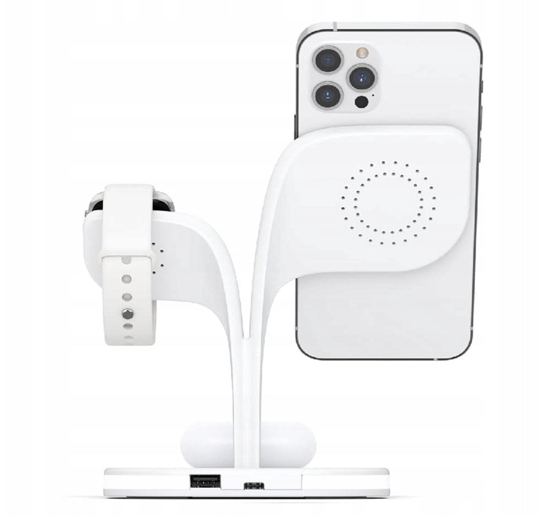 Indukční nabíjecí stanice 5v1 Apple s noční lampičkou a 15W lampičkou Magsafe