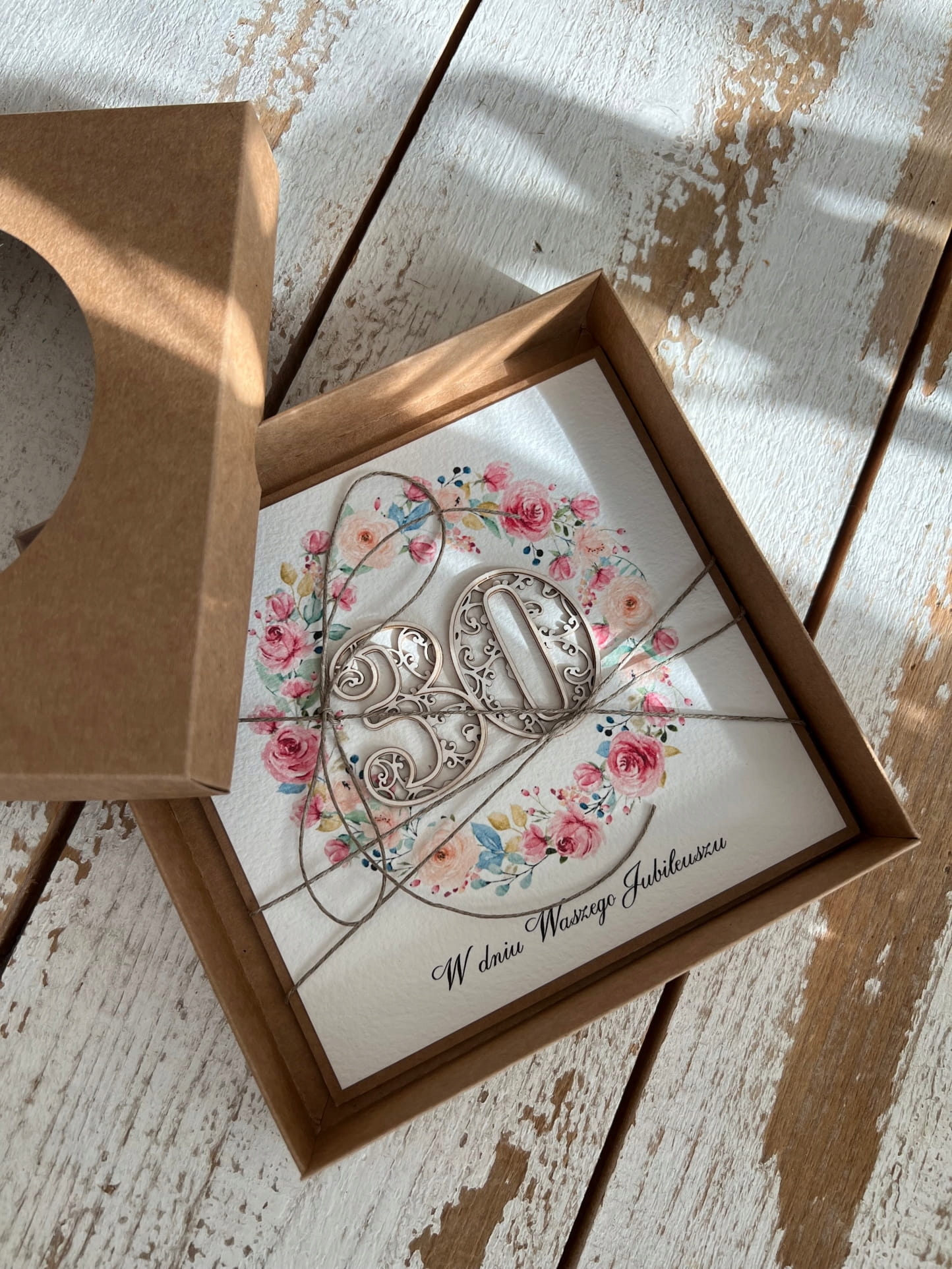 Unikátní ručně vyráběné přání k 30. výročí svatby nejkrásnější