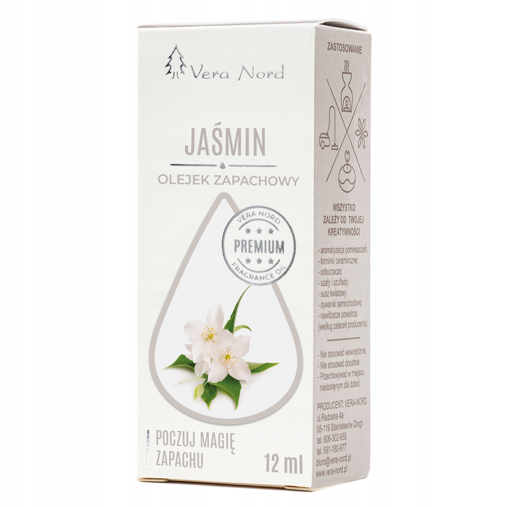 Olejek Zapachowy JAŚMIN Vera Nord 10 ML