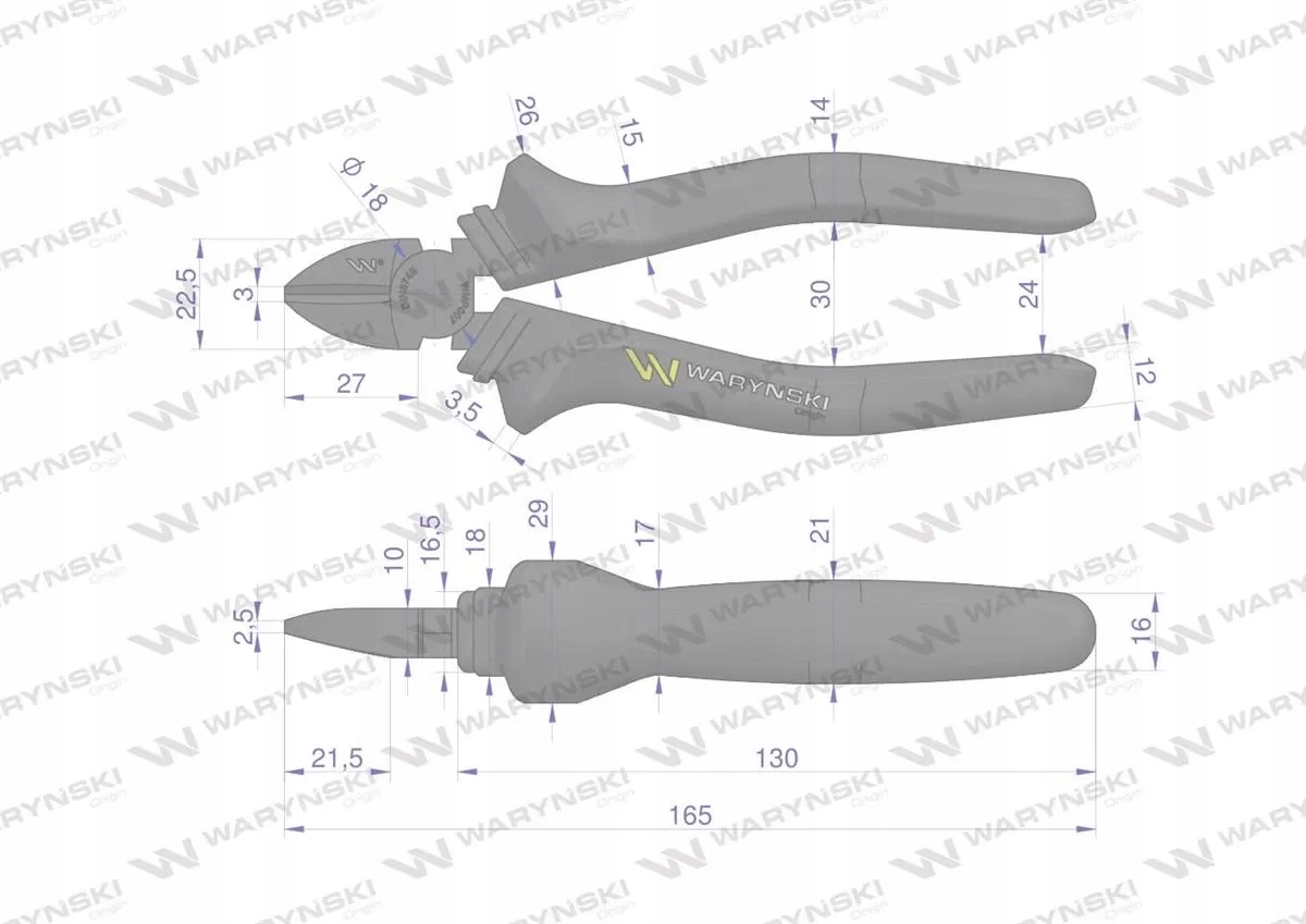Szczypce boczne Waryński WMP007 Kod producenta WMP007