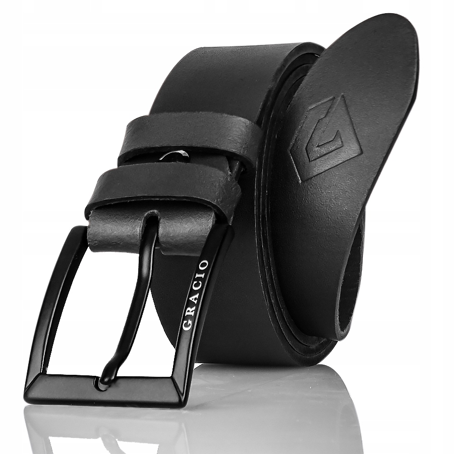 PASEK MĘSKI DO SPODNI SKÓRZANY GRACIO SKÓRA DŁUGOŚĆ PASKA 140 CM PREZENT