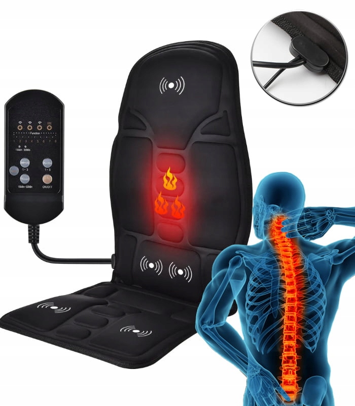 Mata Masująca Grzejąca Z Pilotem Do Samochodu Do Domu Mata Na Siedzenie Mas