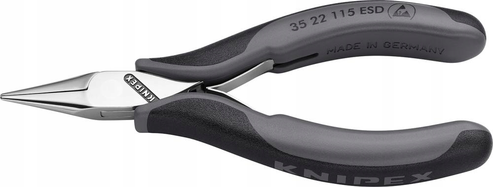 Uchopovací kleště pro elektroniku Esd ploché kulaté 115 mm Knipex