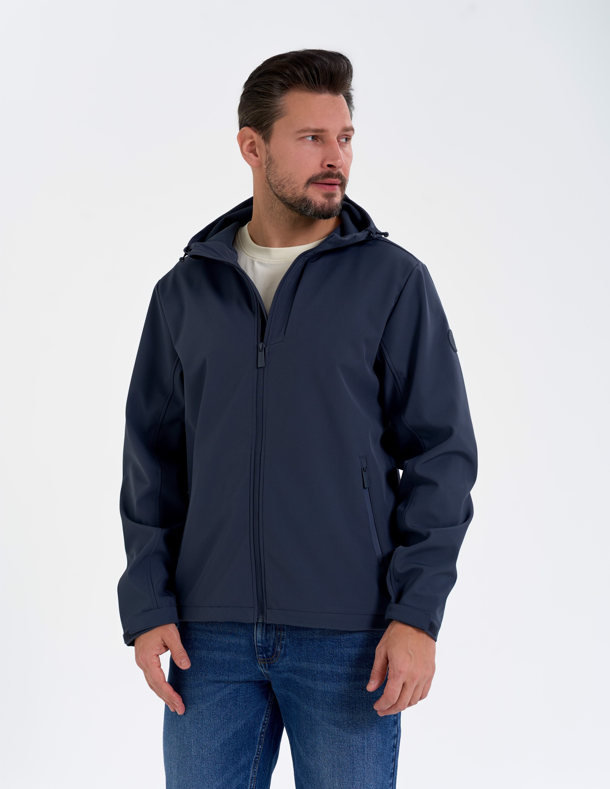 Pánská Softshellová Dešťová Přechodová Bunda Moraj Šedá