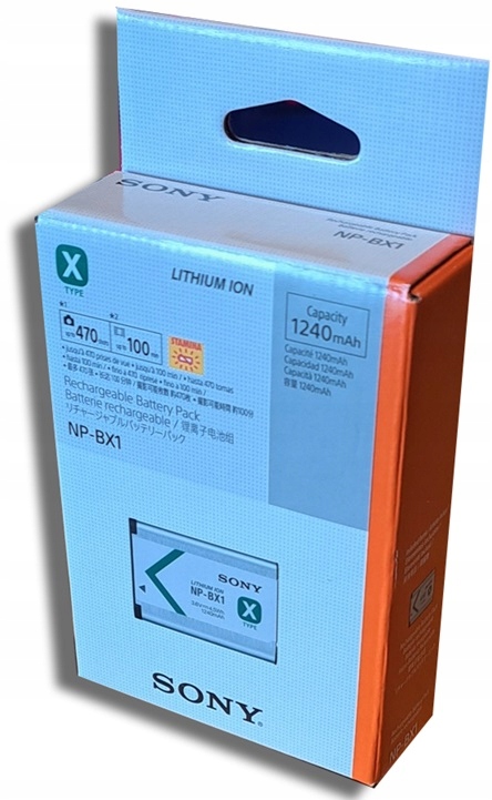Oryginał Akumulator Sony NP-BX1 z datą produkcji w kartoniku do DSC-RX100