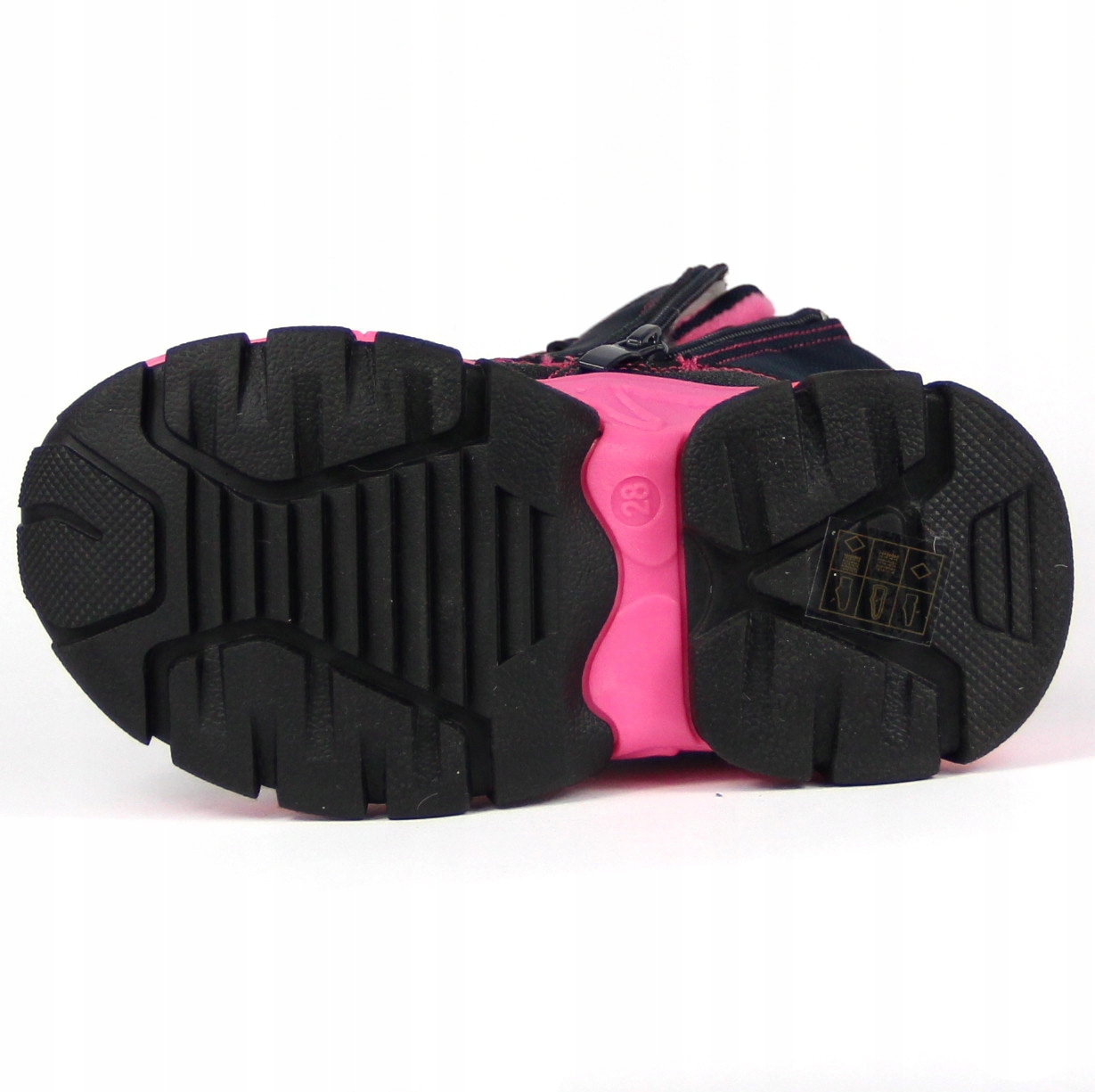 ŚNIEGOWCE DZIEWCZĘCE BUTY OCIEPLANE ZIMOWE WEŁNA FUTERKO RZEPY ODBLASKI 24 Materiał inny materiał