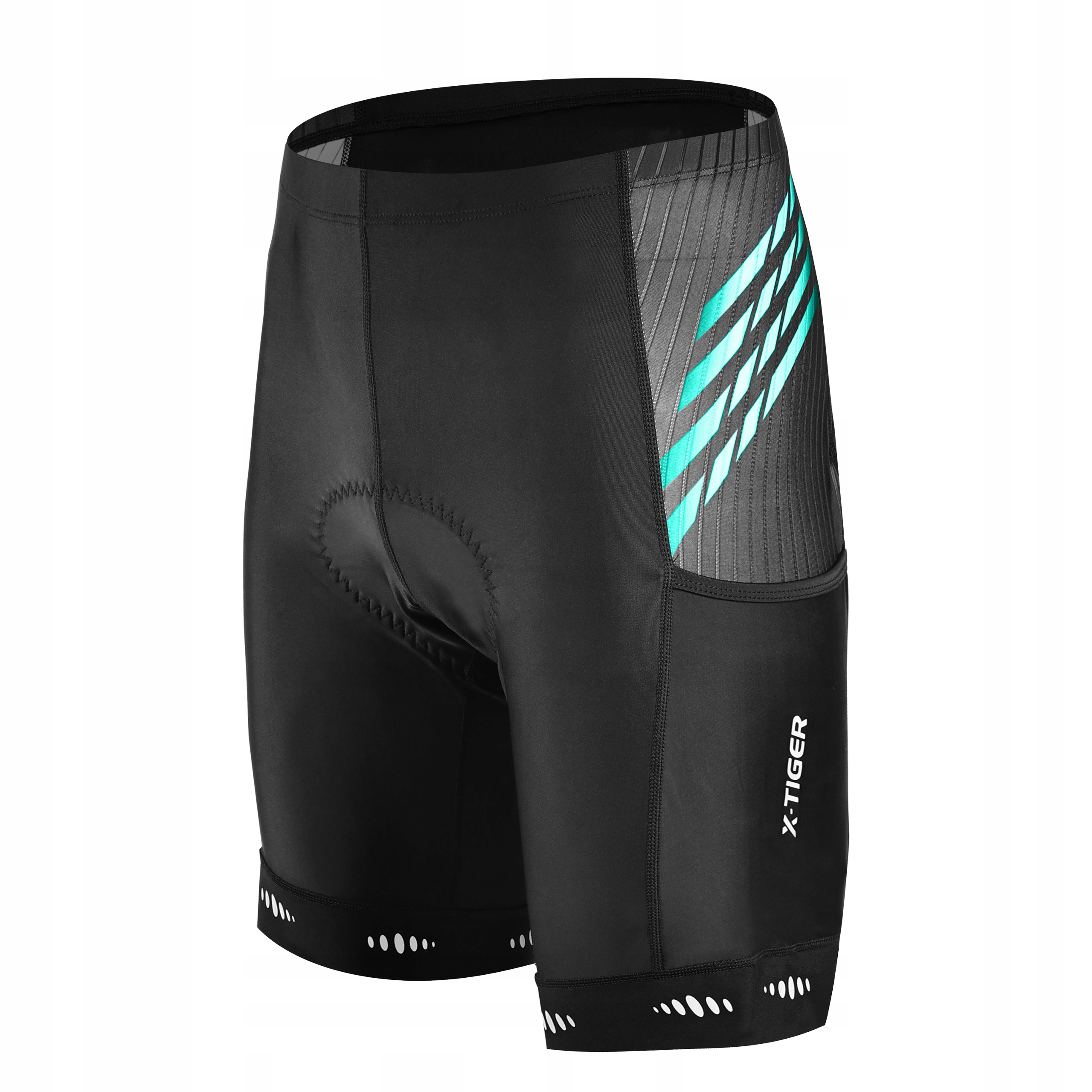 Spodenki Na Rower Męskie Z Wkładką Żelową X-Tiger Dobra Jakość XL