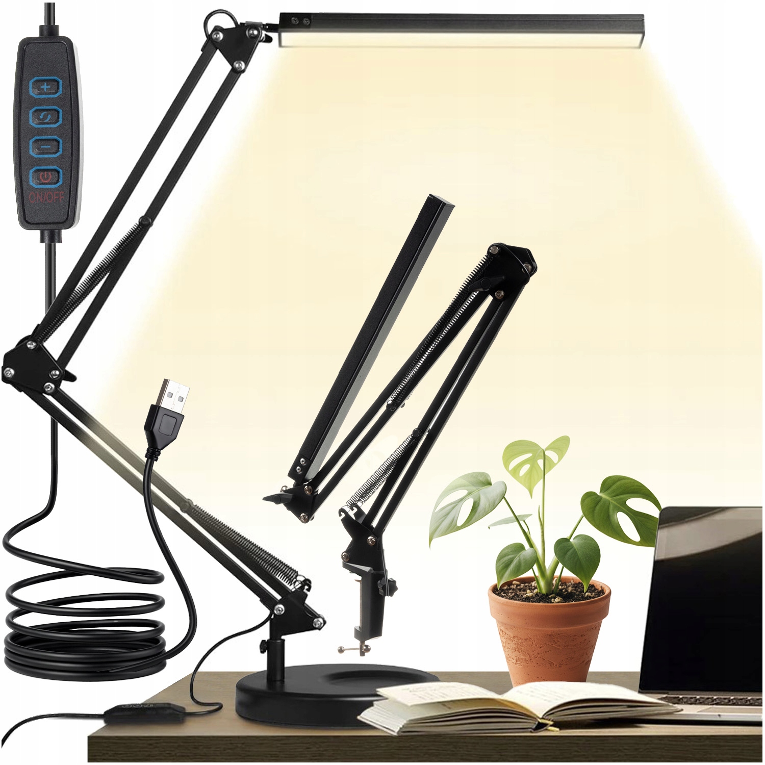 Led stolní lampa Izoxis Školní Noční Lampa Kreslící nastavitelná Usb