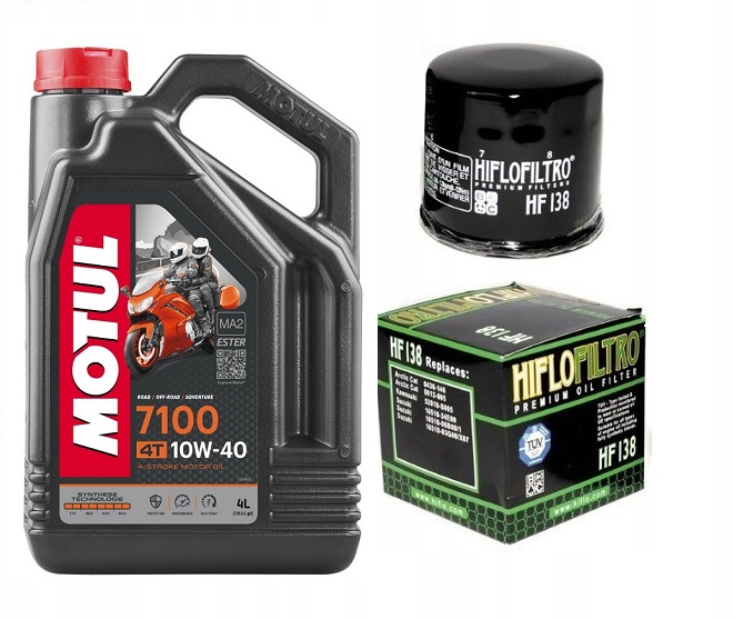 

Olej silnikowy Motul 7100 10W40 4L filtr oleju