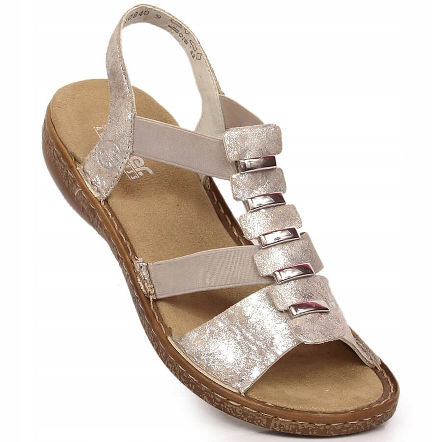 Dámské nazouvací sandály s gumičkami Rieker 62850-90 40