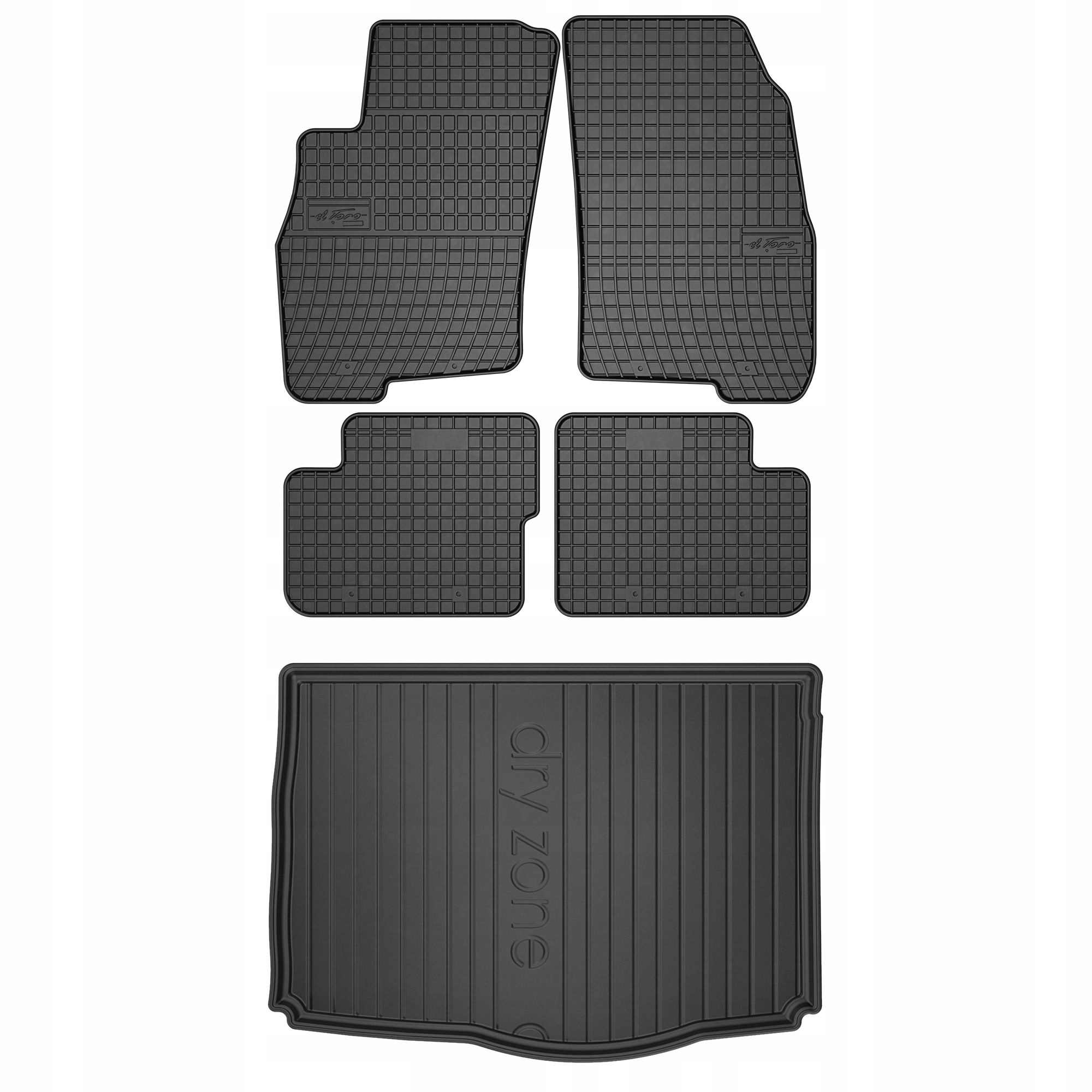 Gumové rohože a rohože do batožinového priestoru Fiat Grande Punto 2005-2012