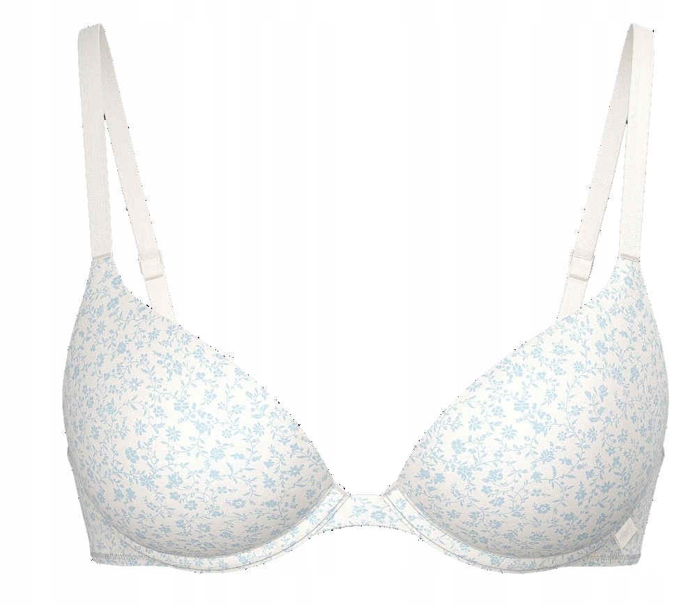 Push-up podprsenka Victoria's Secret ecru s květy 75C (34C)