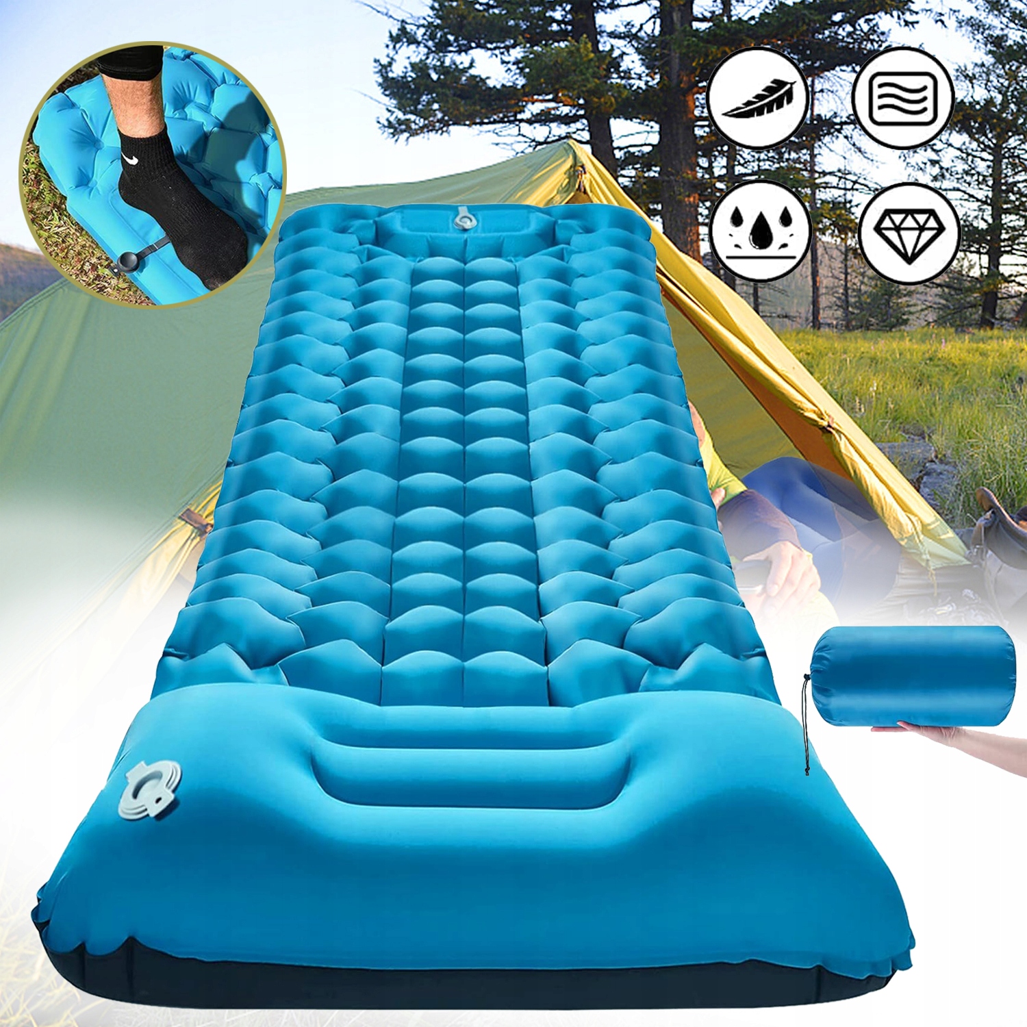 Nafukovací Matrace Camping, Voděodolná, Opakovaně Použitelná